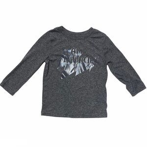 CAT & Jack I Am Invincible Grey Long Sleeve Shirt